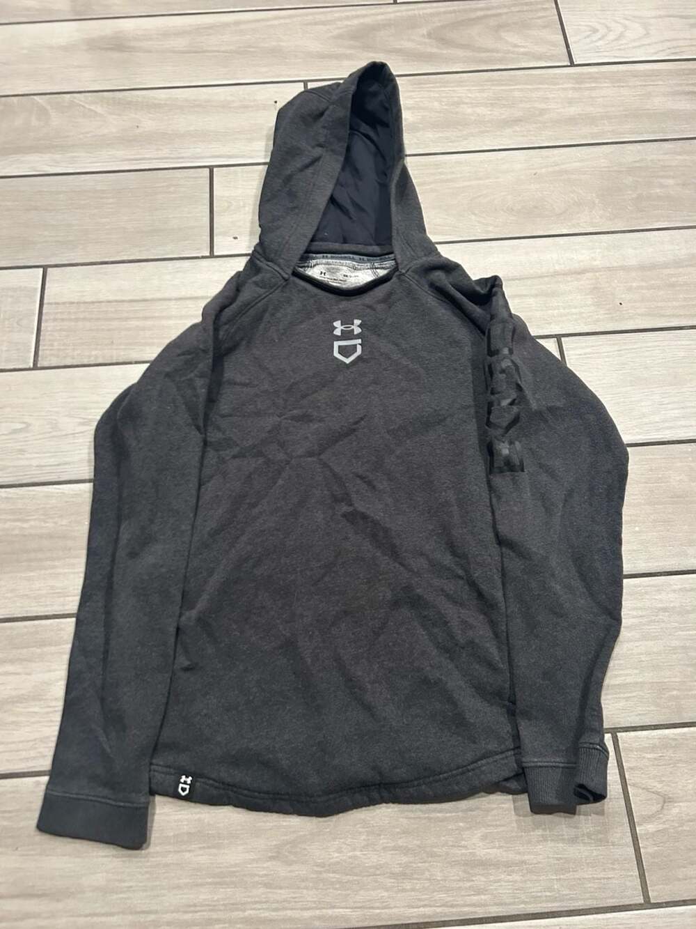 Under Armour Baseball Hoodie Size SM/P/CH Gray